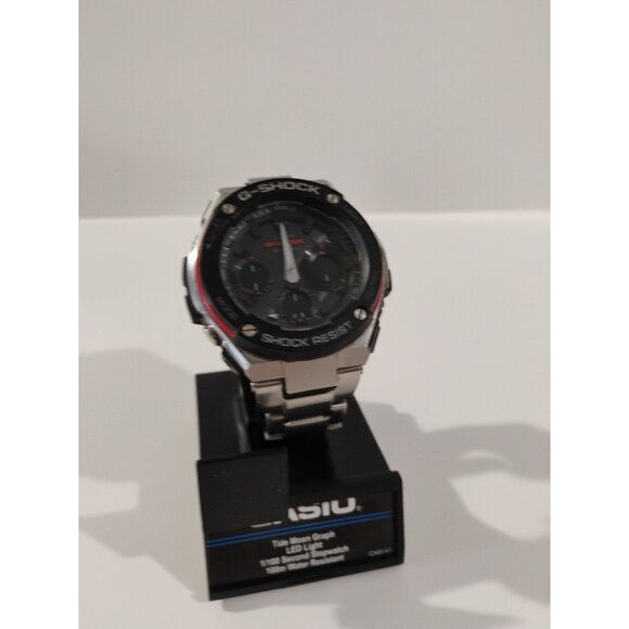 CASIO G-SHOCK GST-W1000D 5445 Solar Black Silver SS Round Ana-Digi 52mm Mens 832 - Picture 16 of 16